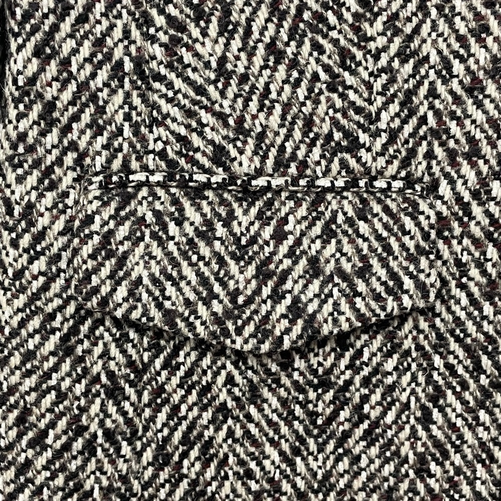 Loft Herringbone Wool Blend Button Front Career B… - image 4